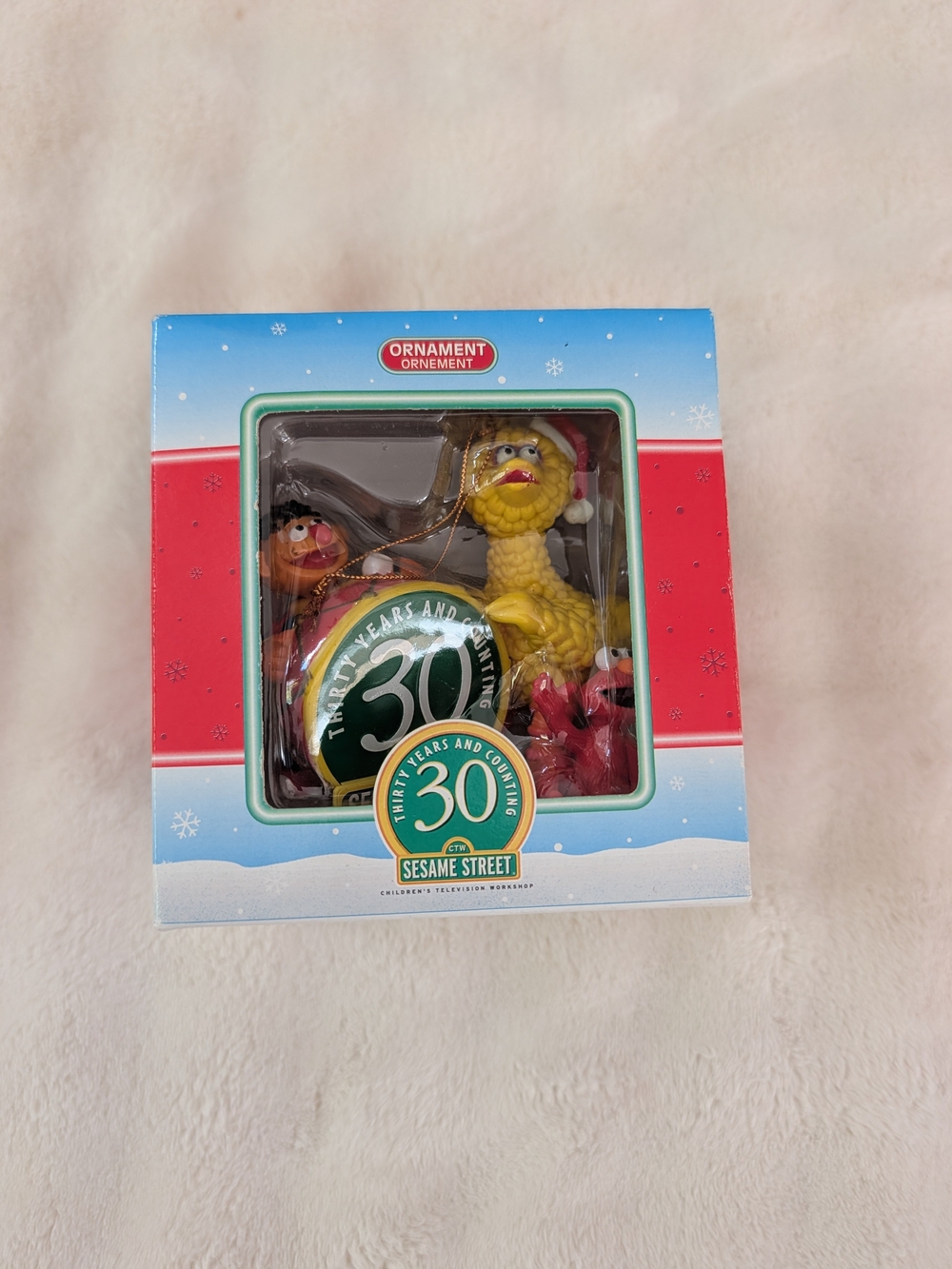 1999 Kurt Adler Sesame Street 30 Years & Counting Anniversary Ornament Boxed